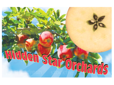 Celebrating California apples california fruitcrate postcard sky star