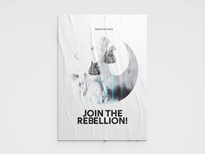 Hoth Snowspeeders – Join The Rebellion – May the 4th be with you illustration poster propaganda sanserif star wars typeface design typography variable variable font