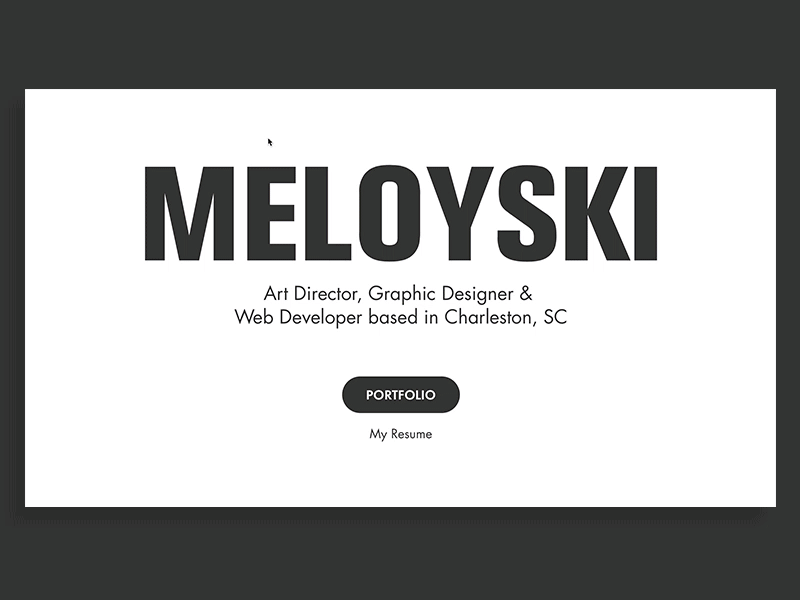 New Portfolio - Meloyski.com design developer portfolio web design website