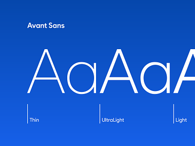 Avant Sans – Aa