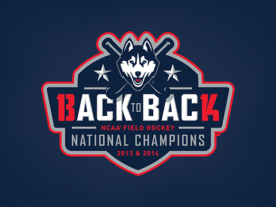 Uconn 13 And 14 Field Hockey Back To Back National Champions By Steven Guye On Dribbble