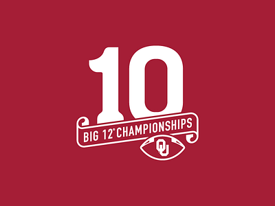Oklahoma 10 Big 12 Championships