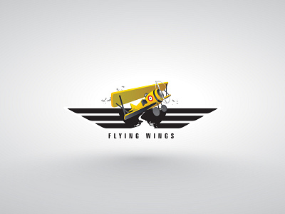 Flying Wings brand branding concept design icon illustration logo logotype ride vector