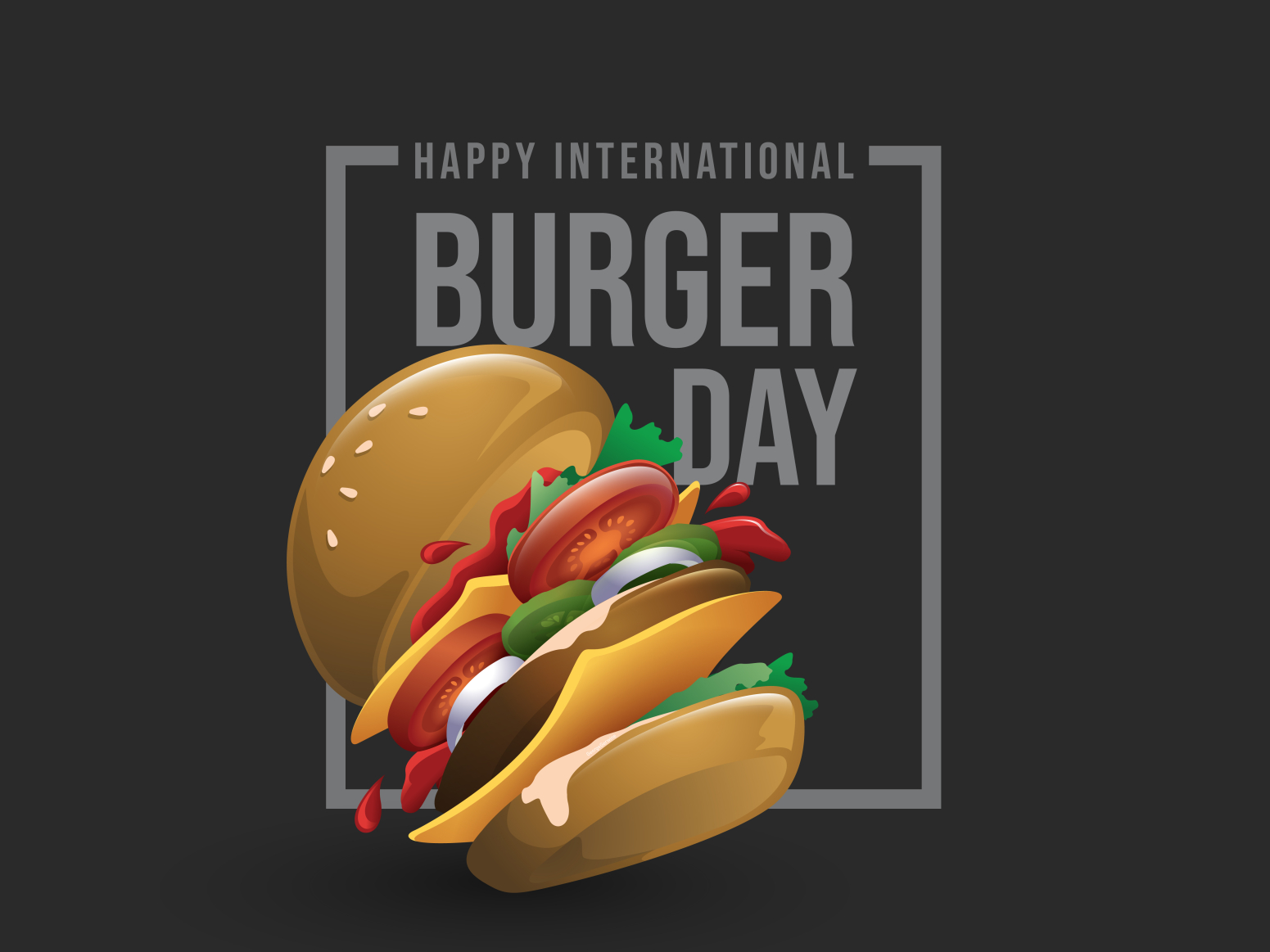 Happy Burger Day by gerwine on Dribbble