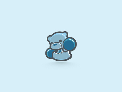 Gimme some Bear Love blue brand branding character concept design icon illustration logo typography vector