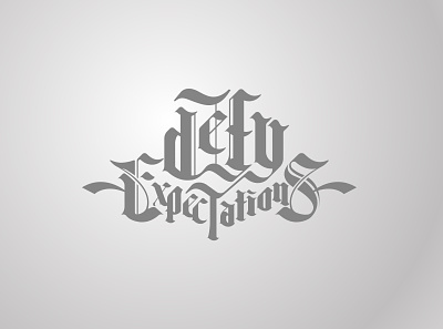 Defy Expectations concept design icon illustration logo typogaphy typographic typography typography art vector