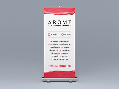 Arome.cz - rollup banner banner ads banner design corporate branding design print rollup