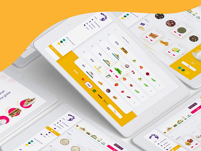 BioFly - visualization based POS app art direction food uiux vegan visualization