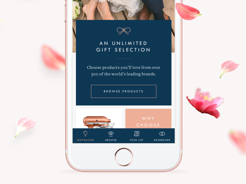 The Wedding Shop – Home by James Lindsay on Dribbble