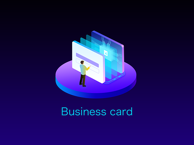 Id Card design icon ui