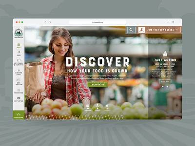 Cook County Farm Bureau agriculture ui web design website