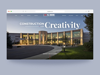 PJ Hoerr Construction business construction ui web design website