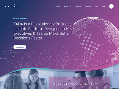 TADA business layout ui website