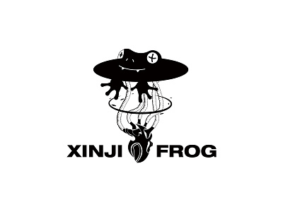 Starry frog LOGO brand design logo