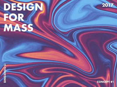Design For Mass art color typo