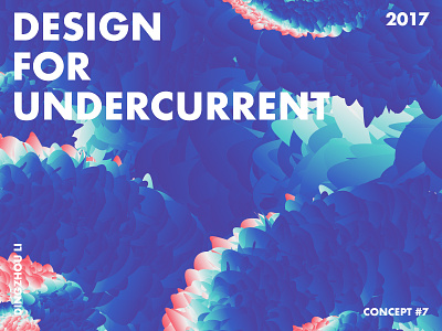 Design For Undercurrent abstract art color dream typo