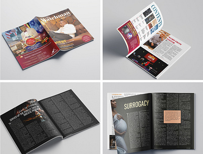 The Watchman Magazine book layout graphic design magazine design