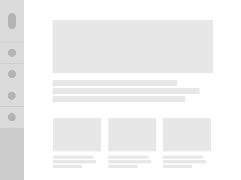 Side Navigation Animation wireframe animation user interface ui animated gif gif
