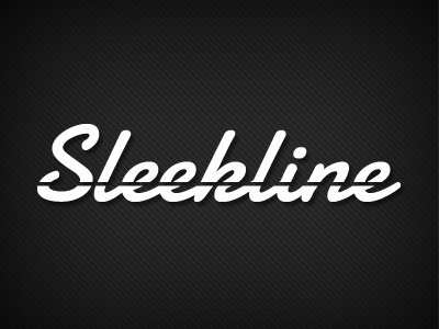 Sleekline Logo branding logo script typography