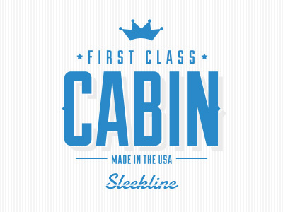 Fist Class Cabin Logo branding logo