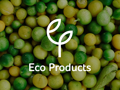 Eco Products brand brand design branding eco ecofood ecologic ecology food green logo logo design logodesign logodesigner logodesigns logotype vector