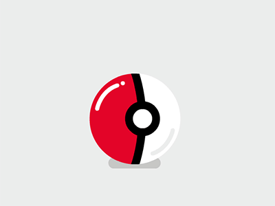 Pokeball Go animation flat gif illustration pokeball pokemon pokemon go