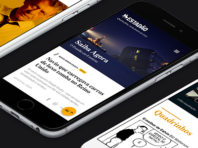 Estadão Mobile mobile news study user interface website