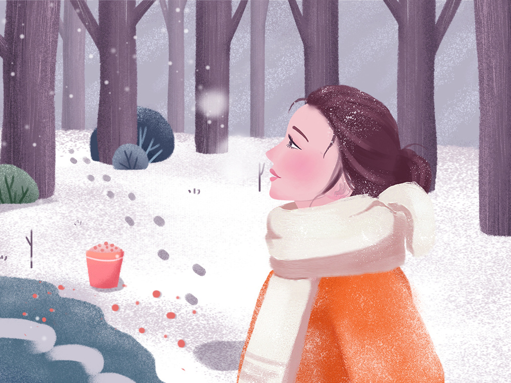 In the winter by Smiling on Dribbble