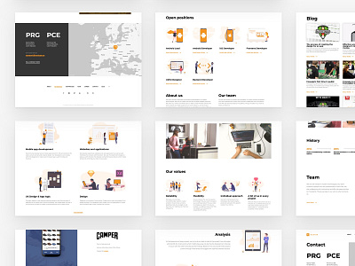 Nextap Web Redesign (UX/UI/Illustration) - Case Study - Part 5 case study clean dailyui minimal minimalism minimalist nextap orange redesign ui ux web web design website