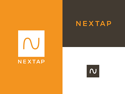 New Nextap corporate identity - Logo and Branding behance branding ci clean corporate branding corporate identity design logo logo design logotype nextap orange typography
