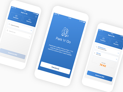 Park 'n' Go Redesign app design app redesign behance clean design iphone minimal mobile app design mobile application mobile ui nextap redesign ui ux