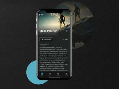 Open Air Cinema App - UI Design - Part 2 app app design behance case study cinema clean dailyui dark dark app design minimal mobile movie ux