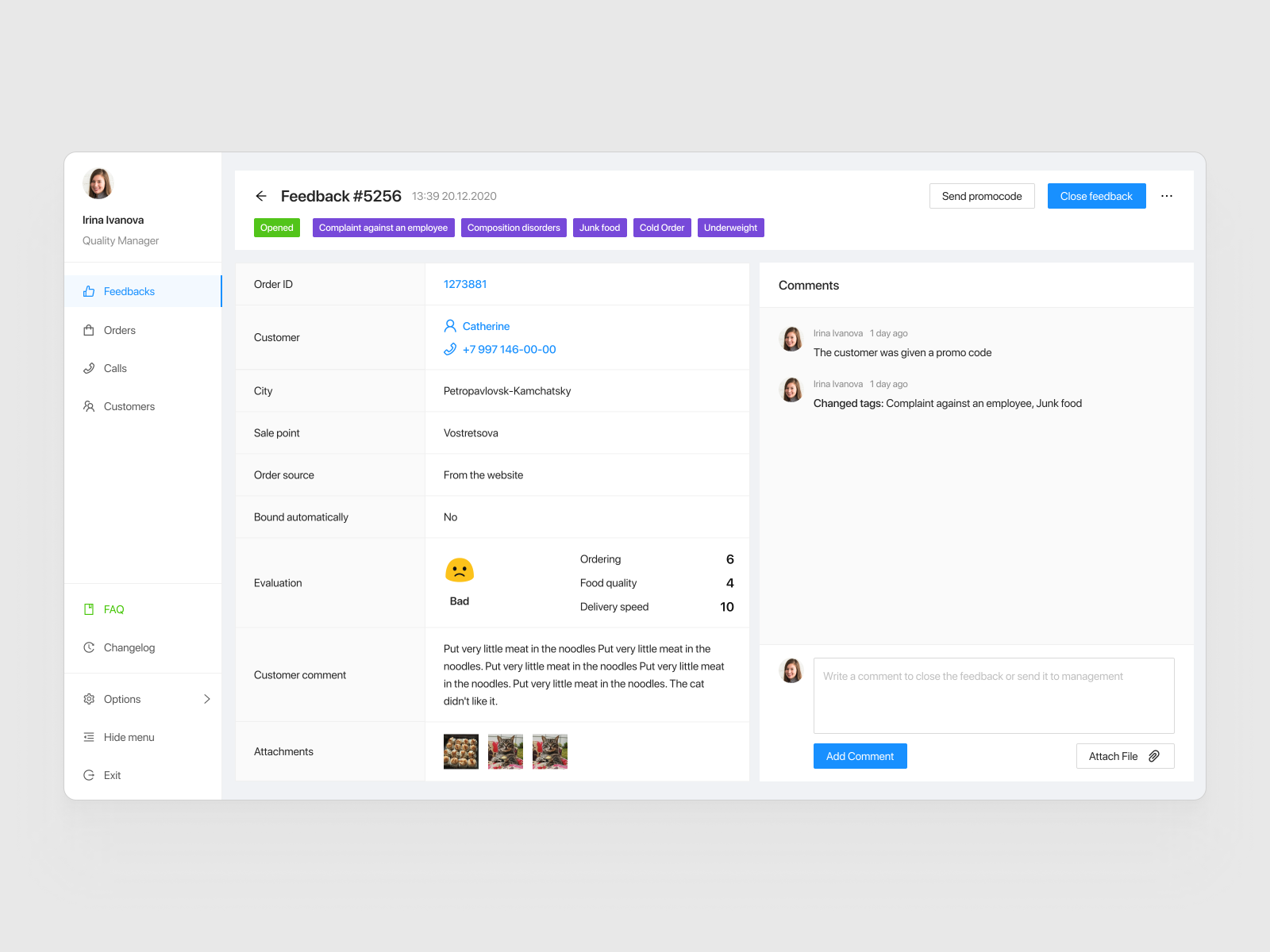 Feedback Details 👀   Feedback Control Erp By Alfred Fairushin On Dribbble