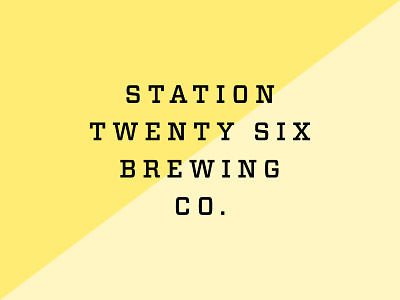 S26BC beer brewery industrial logo typography vitesse