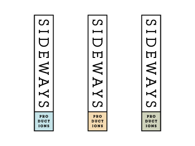 Sideways logo pastels! production