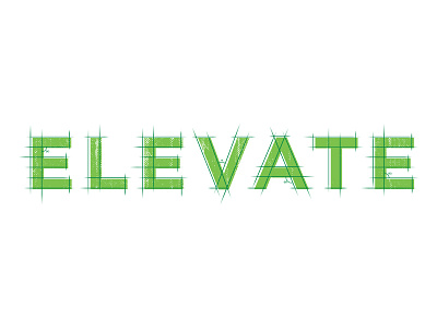 Elevation blueprint logo type