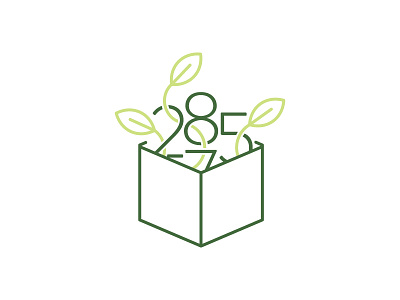 Vinesinbox box green icon line line work logo symbol vines