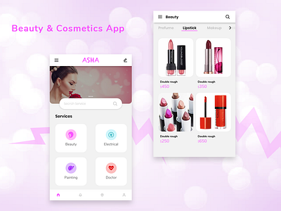 Product Screen For Beauty & Cosmetics App