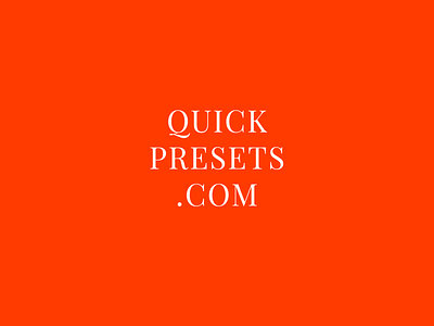 QuickPresets logo