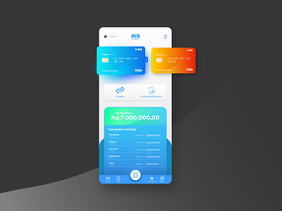 BCA Mobile UI Exploration banking app design mobile app mobile ui ui ux