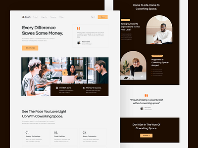 Coworking Space Landing Page