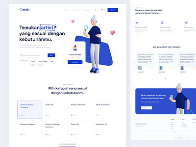 Meraki - Digital Freelance Landing Page