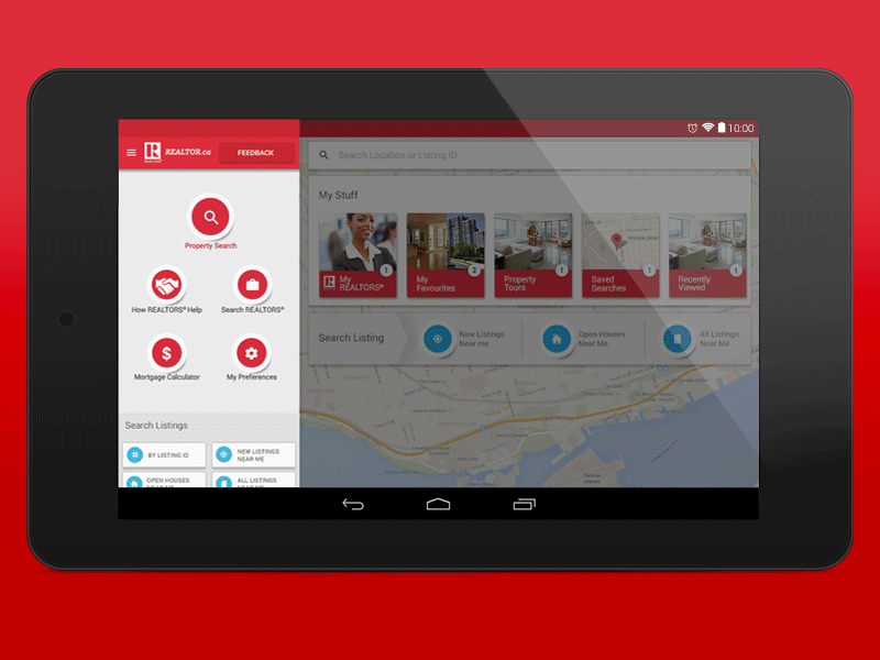 Realtor.ca Tablet Designs