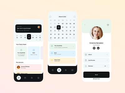 Psychology App by Dariia Bondarenko 🇺🇦 on Dribbble