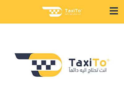 TaxiTo app illustration logo ux yello