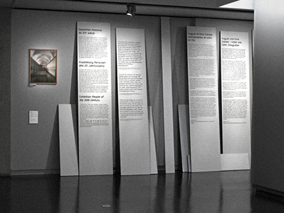 Design of the Exhibition of August Sander exhibitiondesign typography