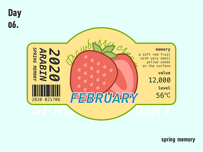 Strawberry 100days branding design february illustration logo paster sketch spring strawberry tag design ui 不错实验室