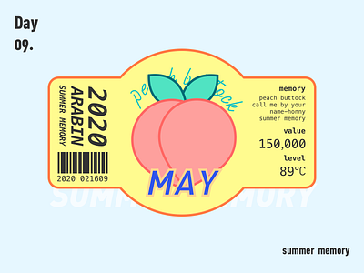peach 100days branding cmbyn design fruits honey illustration logo paster peach pink spring summer tag design ui ux 不错实验室