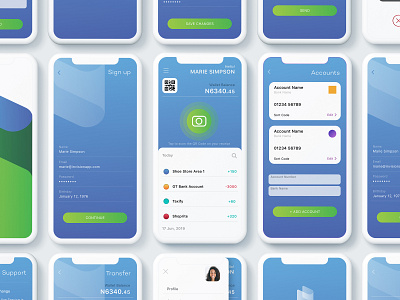 LooseChange App Screens app branding clean design icon illustrator ios minimal ui ux vector website