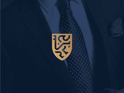 Berkshire Advisory Emblem branding clean design emblem flat herald heraldry icon lion logo luxury minimal royal shield traditional typography vector